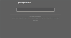 Desktop Screenshot of gamesgator.info